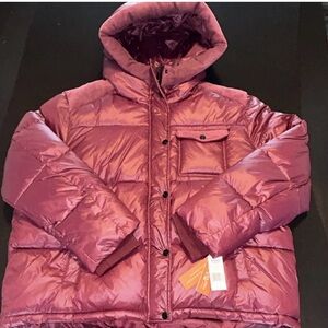 Koolaburra by UGG Wine Hooded Water Resistant Puffer Jacket XXL Women Winter
